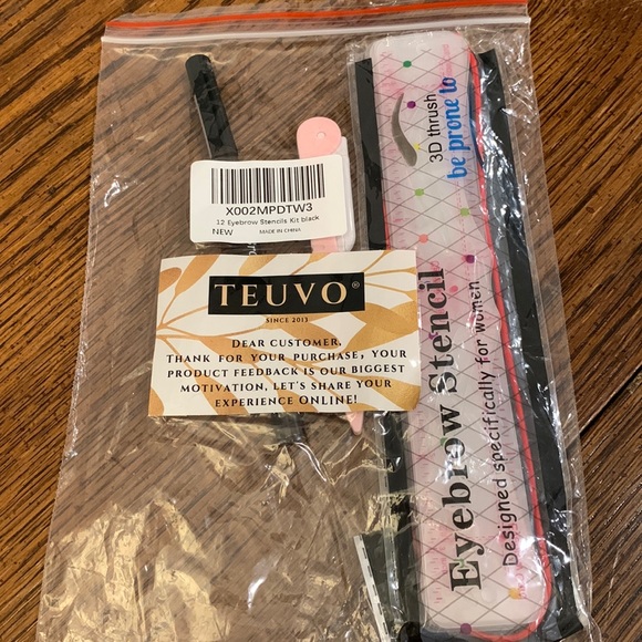 Teuvo eyebrow stencil kit - new - black - Picture 2 of 2